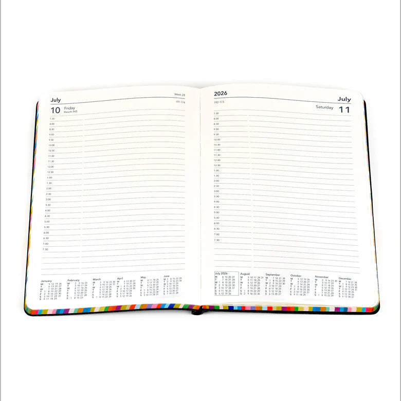 Collins Edge Rainbow Calendar Year 2026 Diary/Planner, Day to Page, A5 Soft Cover - ED151.U96-26