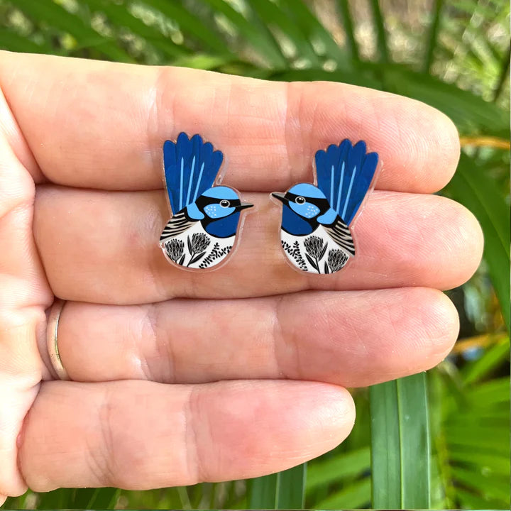 Fairy Wren Studs By Smyle Designs