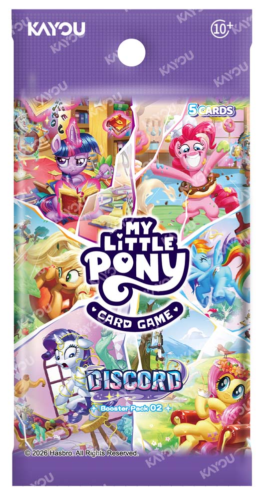 Kayou My Little Pony TCG Series 2 Discord Moment foil booster pack front artwork