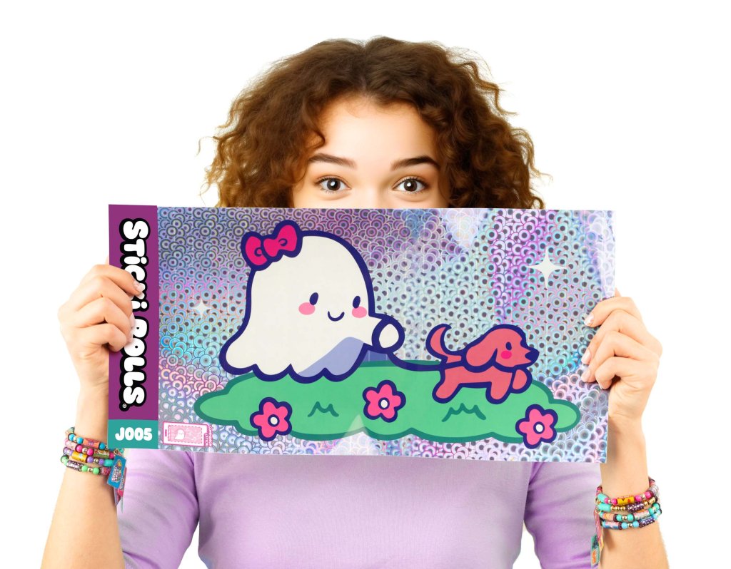 Sticki Rolls Jumbo Sticker Capsule Tube