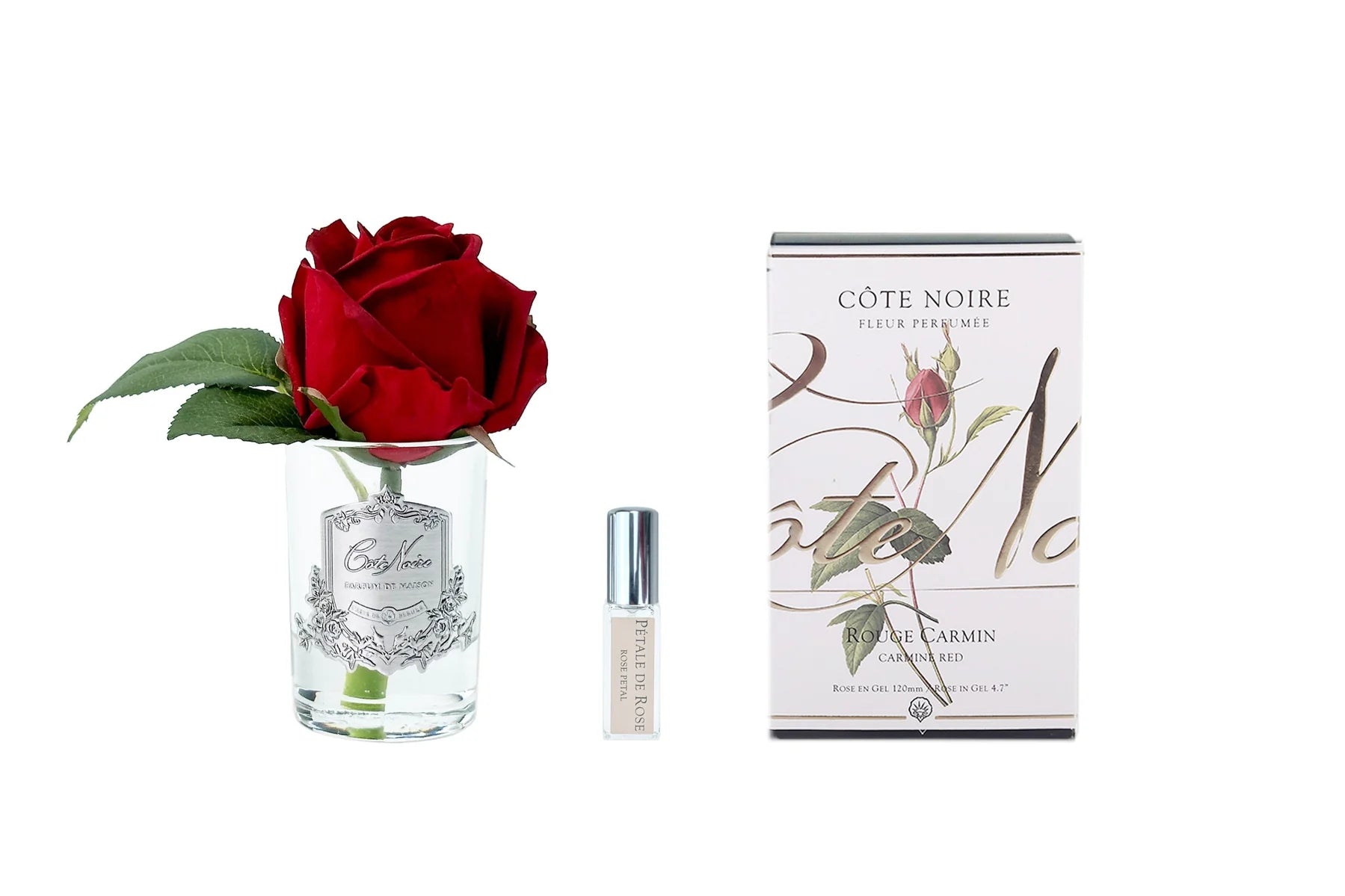 Cote Noire Perfumed Natural Touch Rose Bud - Clear - Red - GMR44