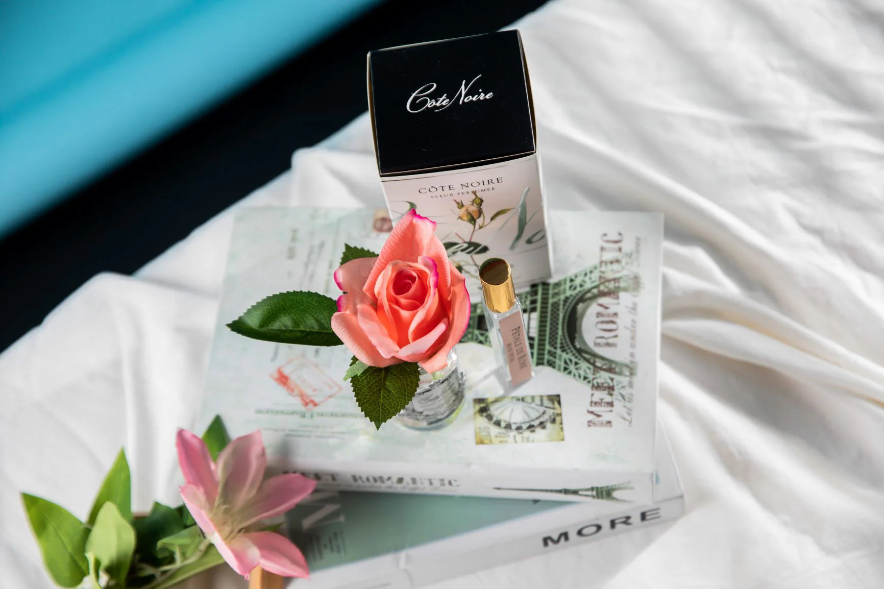 Cote Noire Perfumed Natural Touch Rose Bud - Clear - Peach - GMR45