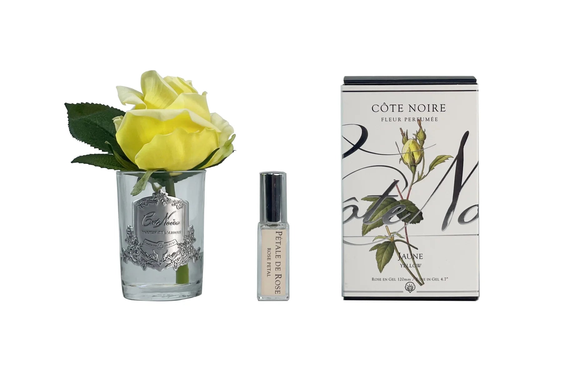 Cote Noire Perfumed Natural Touch Rose Bud - Clear - Yellow - GMR48