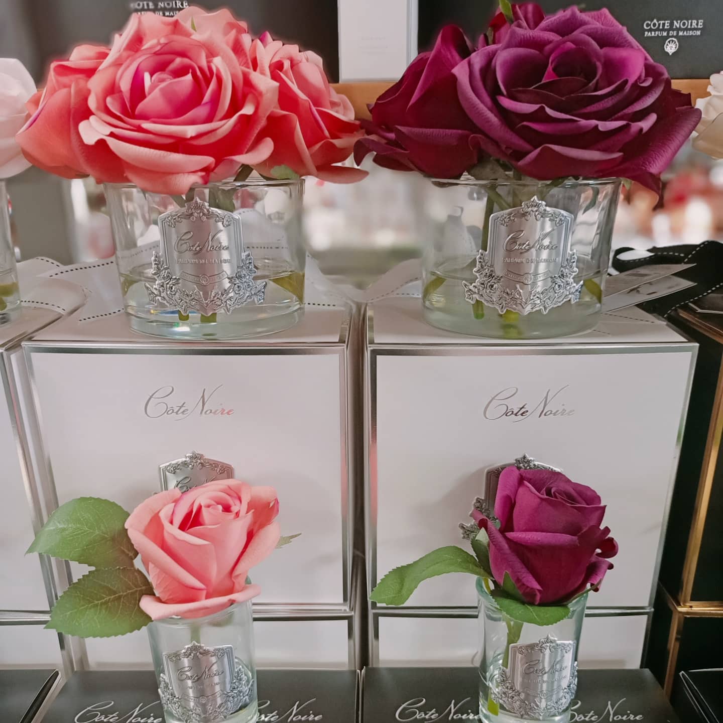 Cote Noire Perfumed Natural Touch Rose Bud - Clear - Peach - GMR45