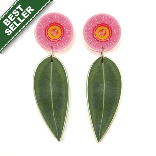 Gum Leaf Blossom Earrings by Smyle Designs