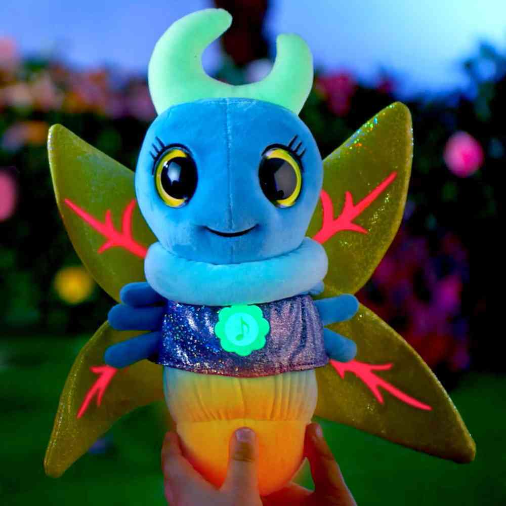 Glowies Fireflies Blue Plush with Light, Music & Sounds - Glow in the dark,