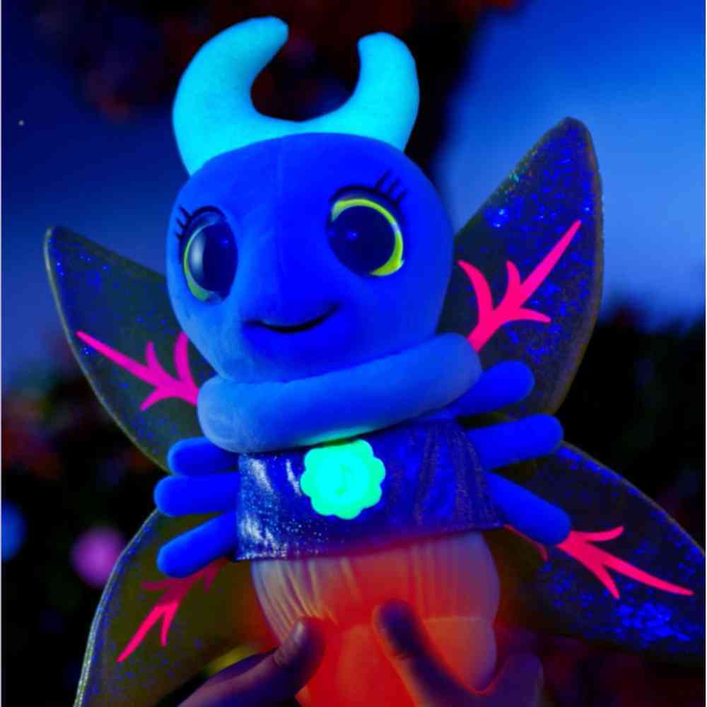 Glowies Fireflies Blue Plush with Light, Music & Sounds - Glow in the dark,