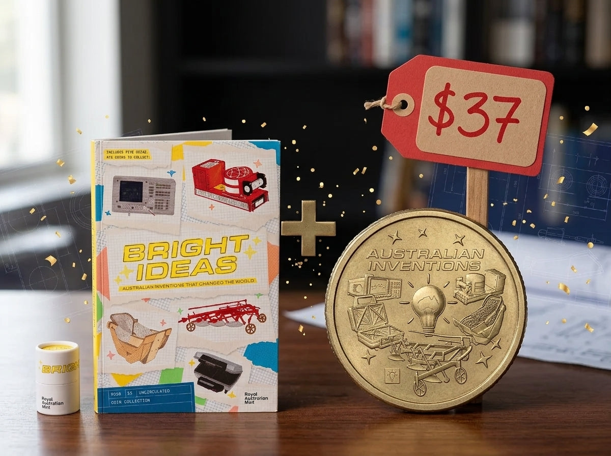 2026 Bright Ideas folder and tube promotional image with additional $2 change coin and $37 price