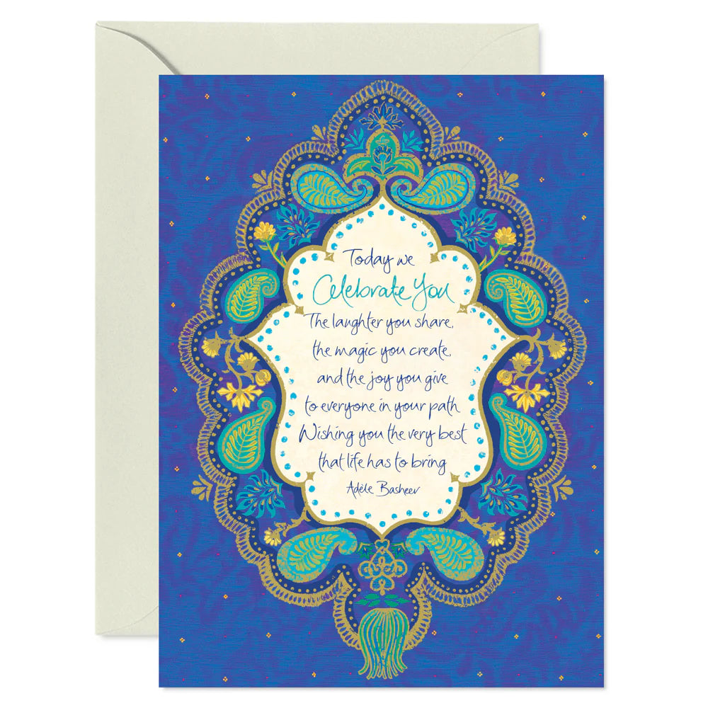 Intrinsic Celebrate You Greeting Card by Adele Basheer