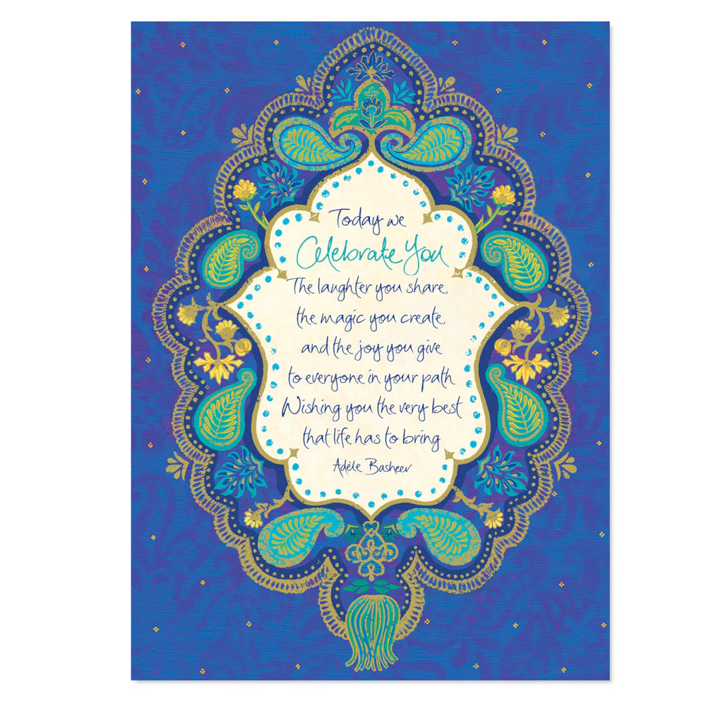 Intrinsic Celebrate You Greeting Card by Adele Basheer