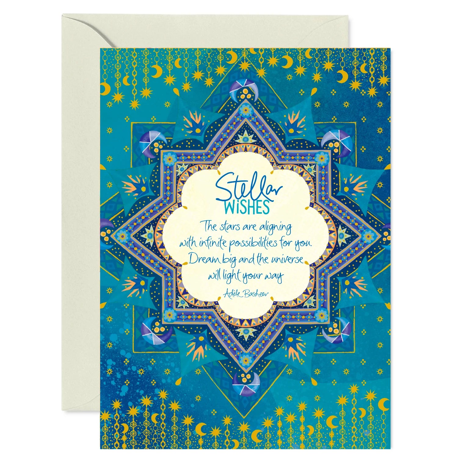 Intrinsic Stellar Wishes Greeting Card by Adele Basheer