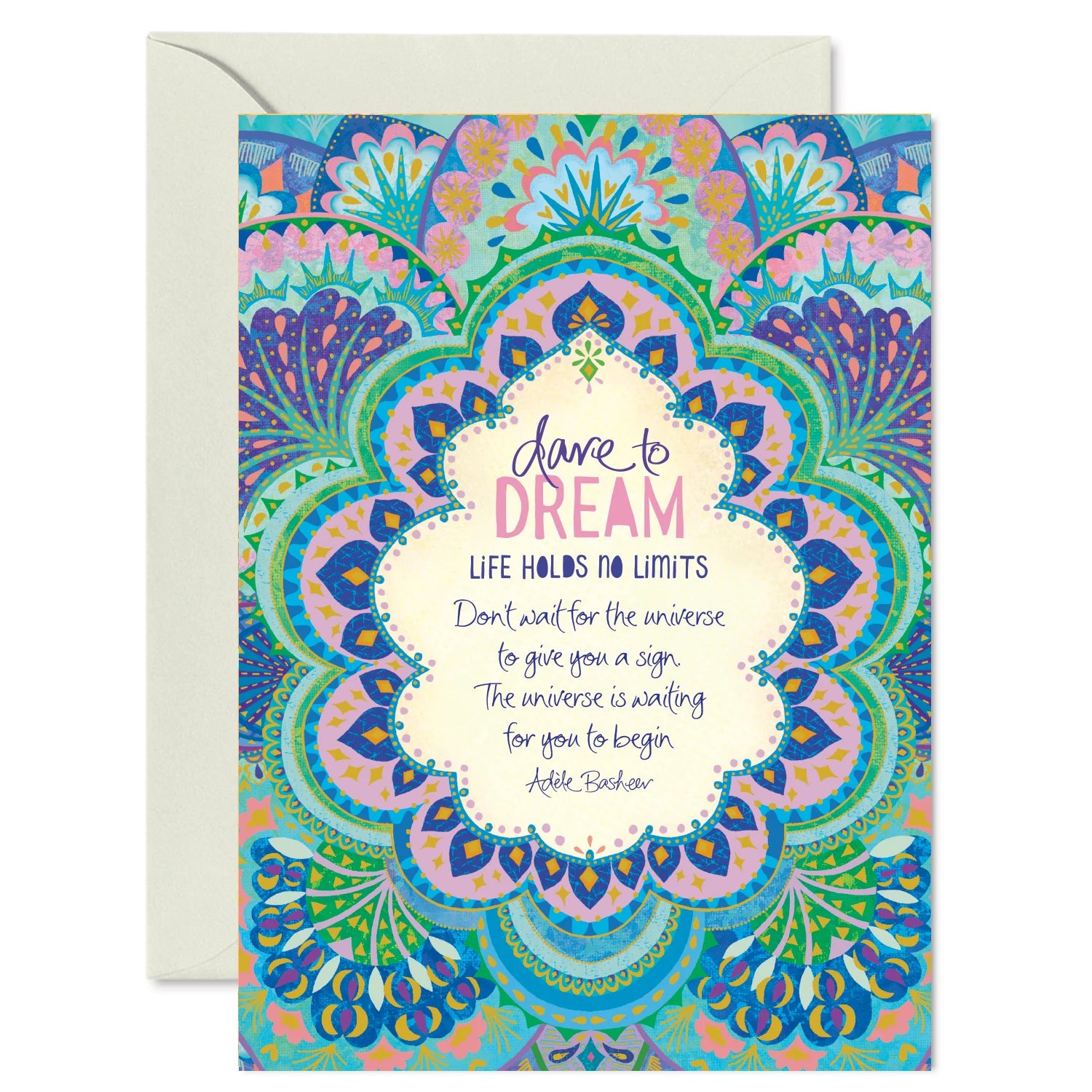 Intrinsic Dare to Dream Greeting Card by Adele Basheer