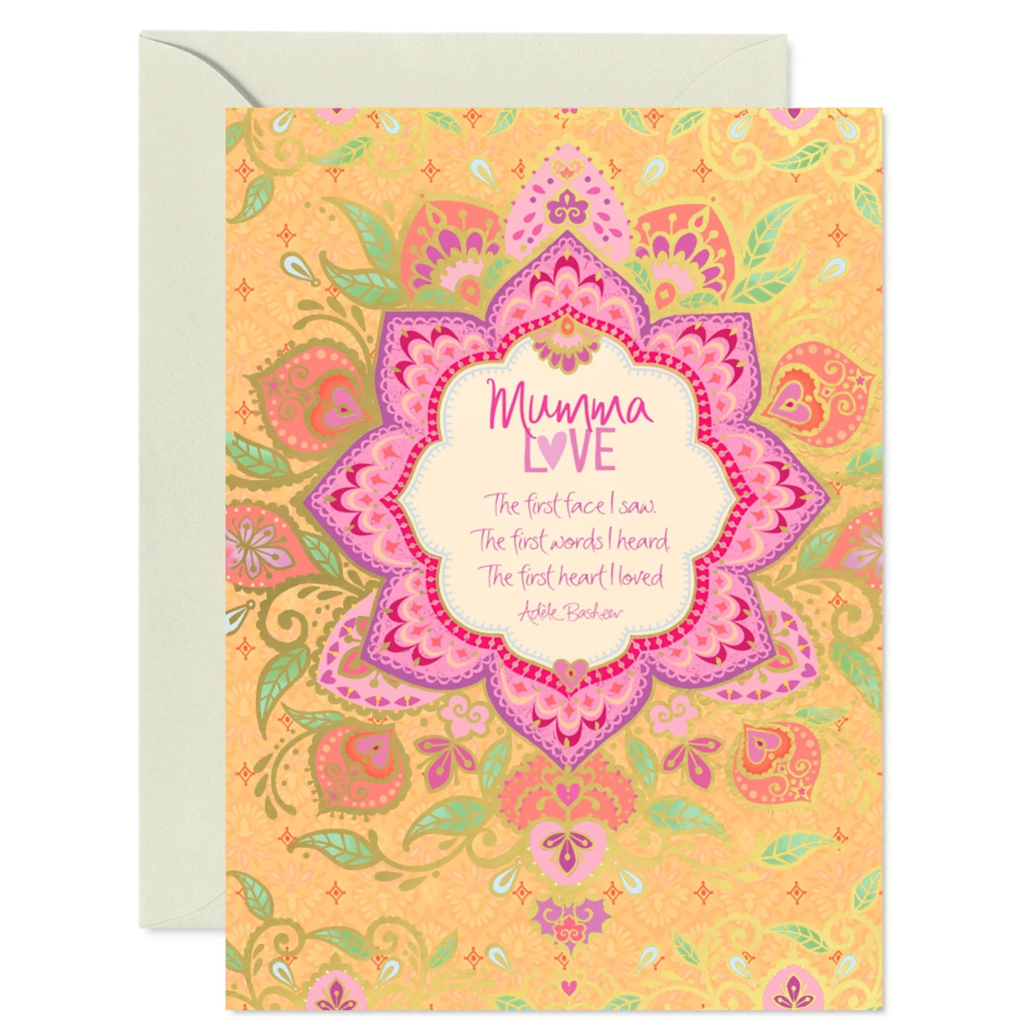 Intrinsic Mumma Love Greeting Card by Adele Basheer