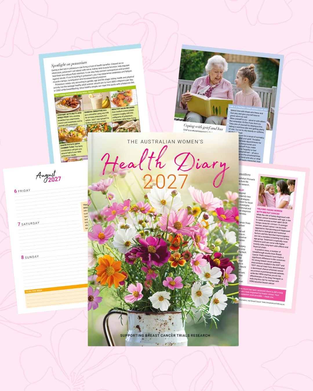 2027 Australian Women's Health Diary - Supports Breast Cancer Trials Research