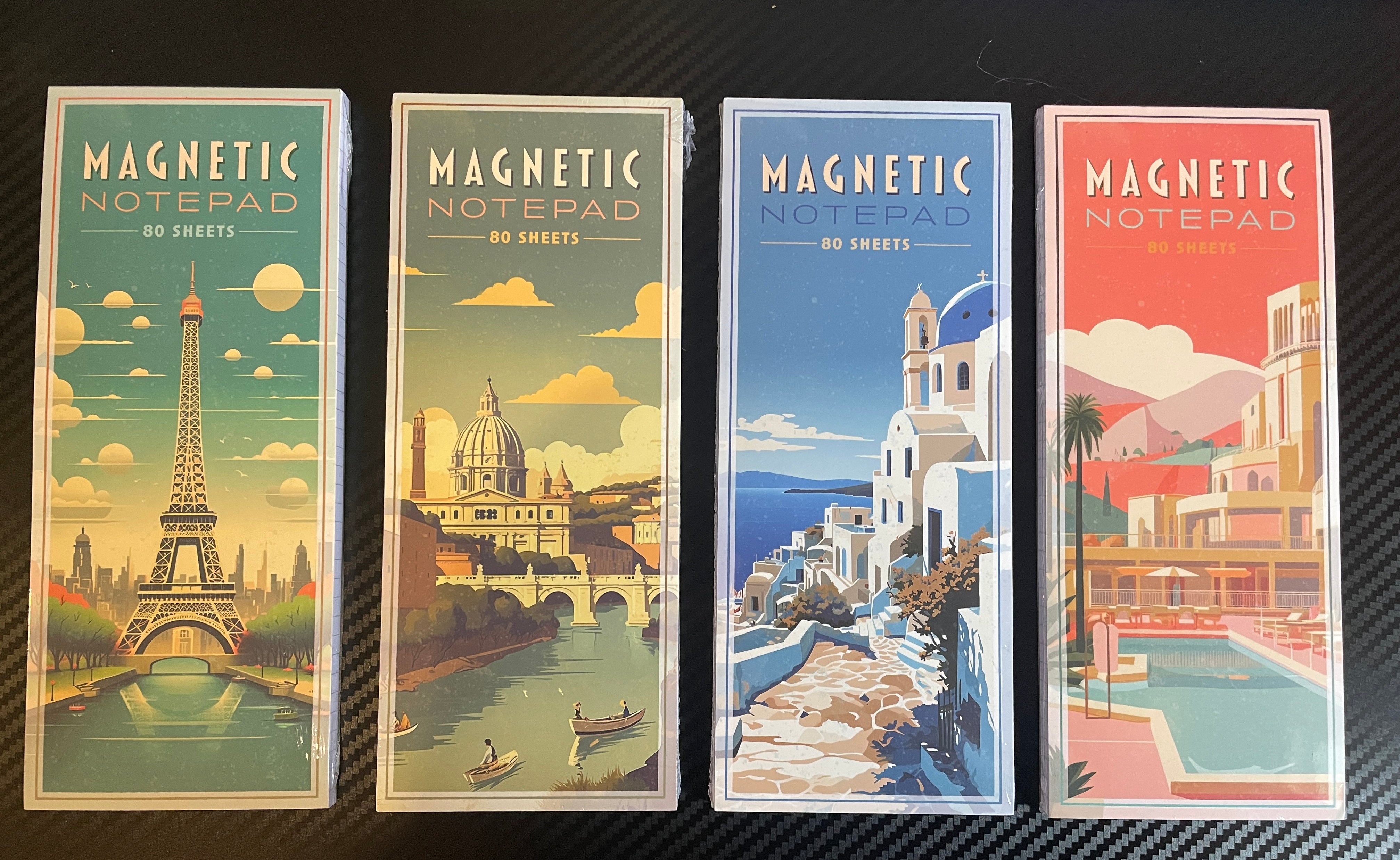 MAGNETIC SHOPPING LIST PAD 80 PAGES NOTEPAD/ TO DO TEAR OFF  FRIDGE - ASSORTED Design