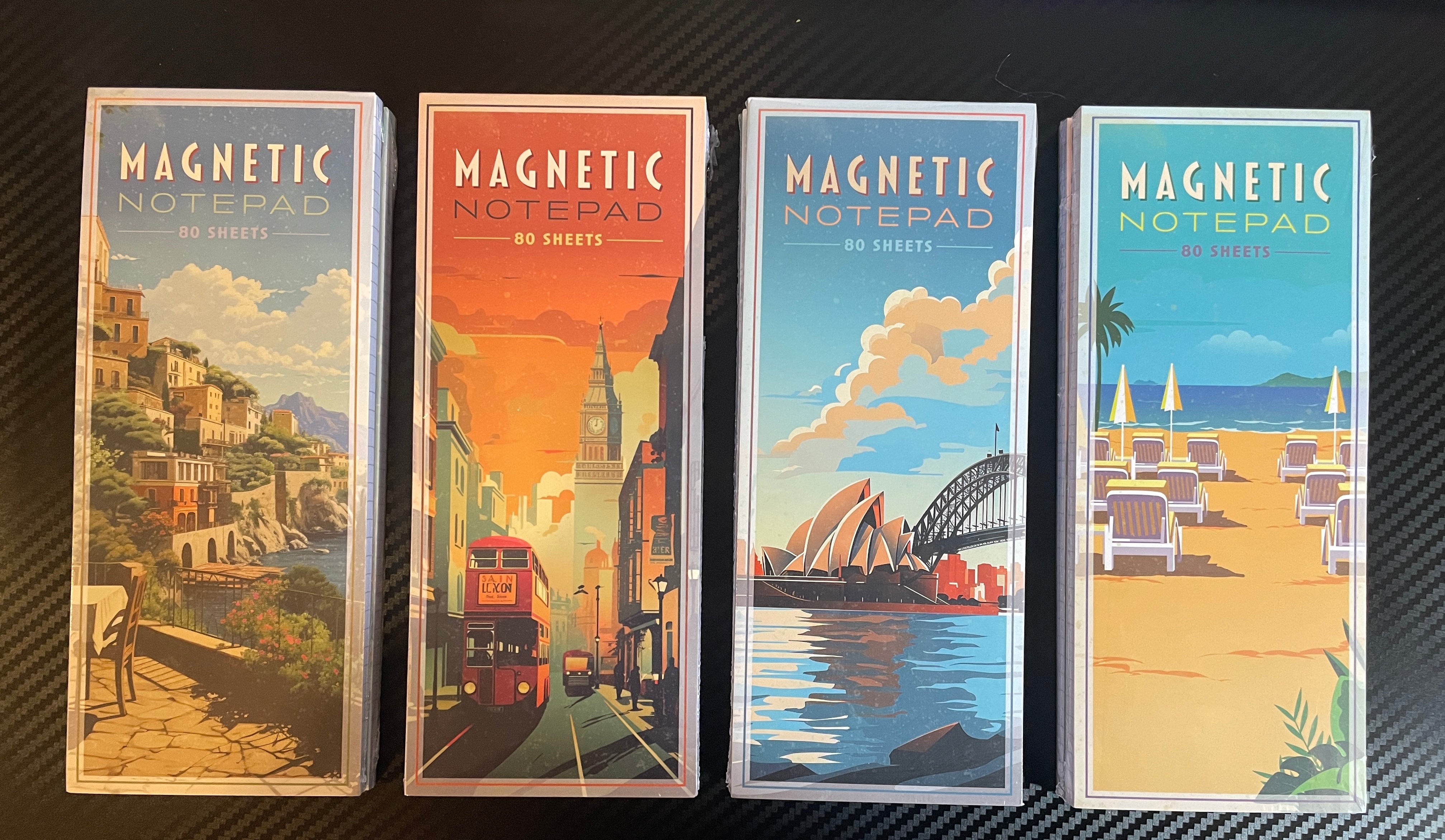 MAGNETIC SHOPPING LIST PAD 80 PAGES NOTEPAD/ TO DO TEAR OFF  FRIDGE - ASSORTED Design