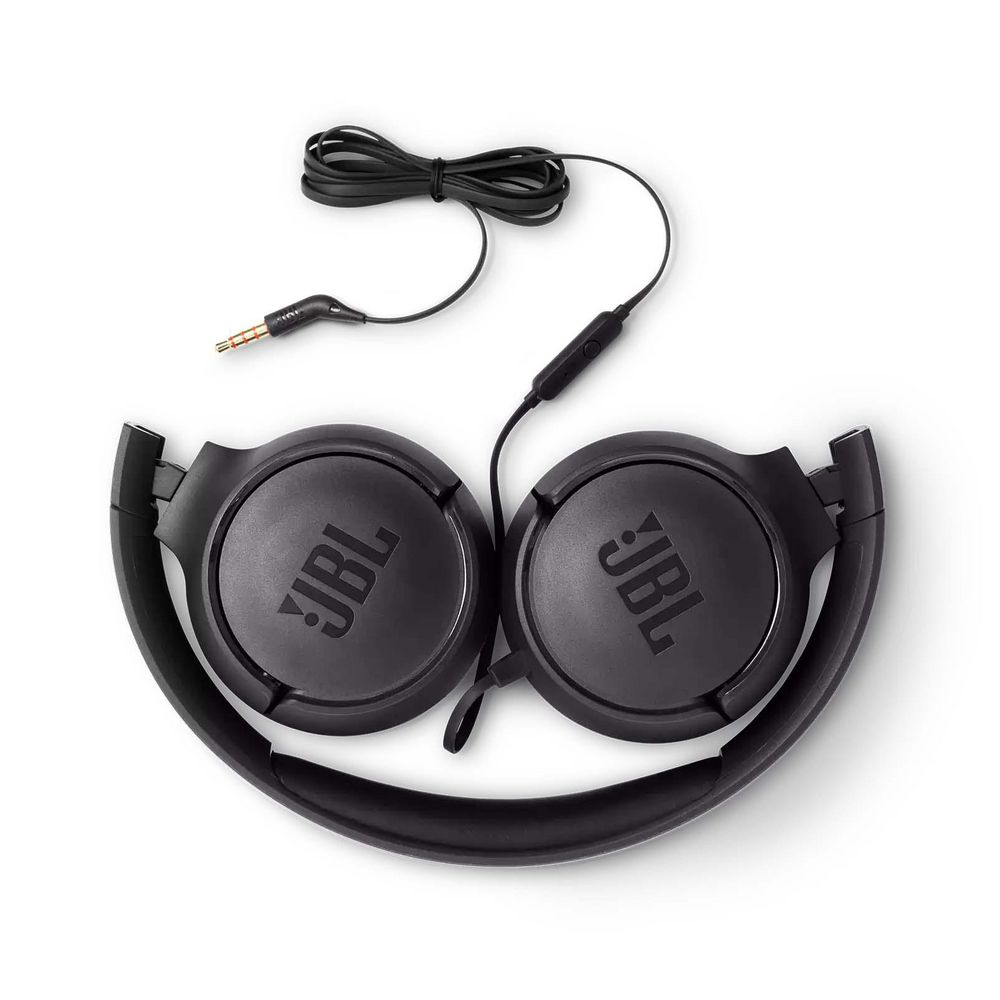 JBL TUNE 500 Wired On-Ear Headphones Black