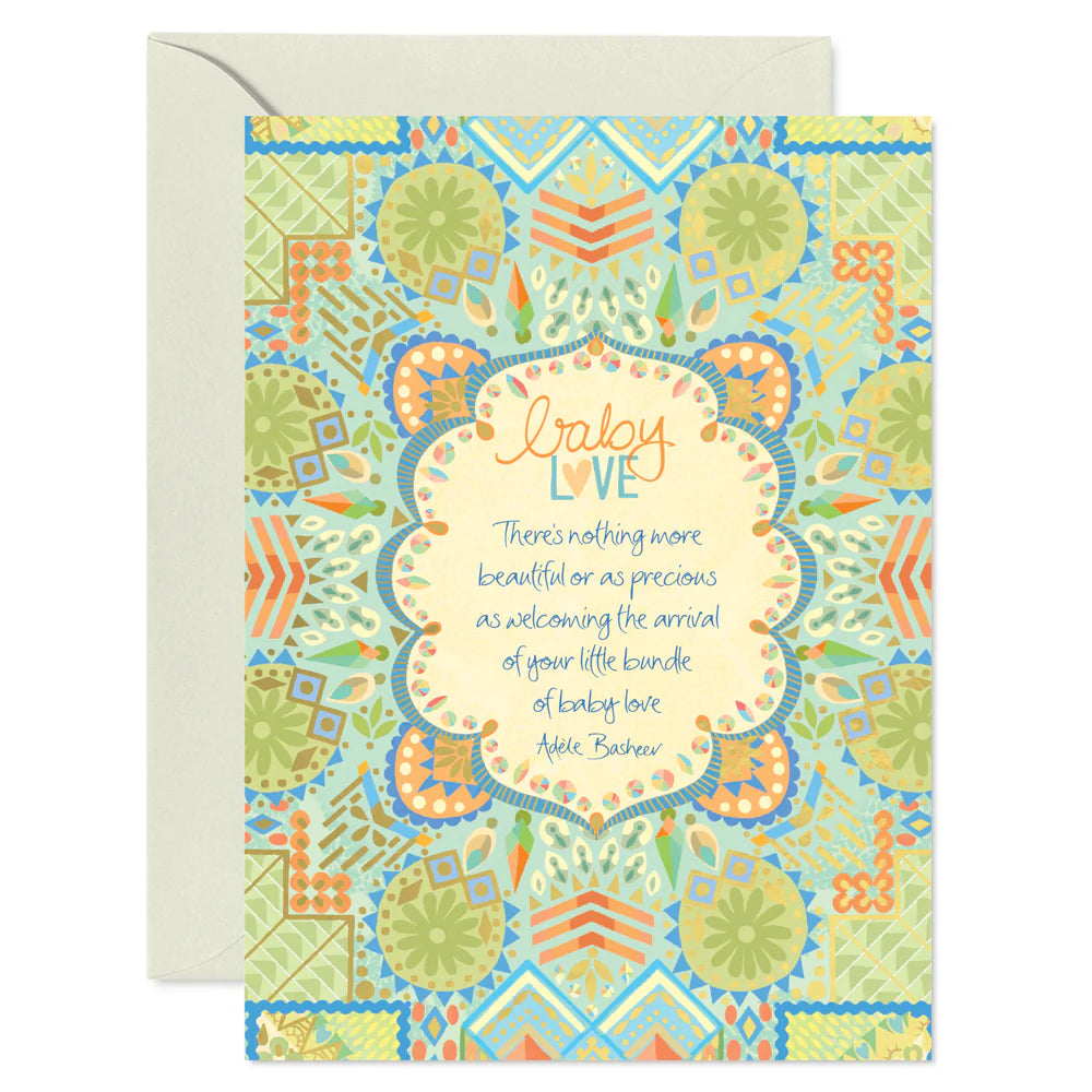 Intrinsic Baby Love Greeting Card by Adele Basheer
