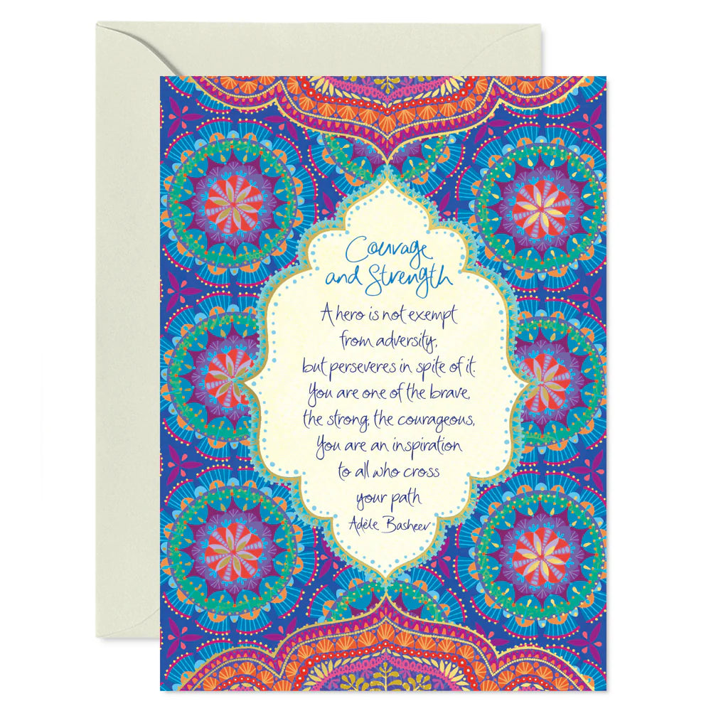 Intrinsic Courage and Strength Greeting Card by Adele Basheer