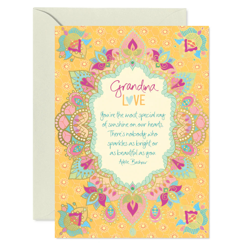 Intrinsic Grandma Greeting Card by Adele Basheer