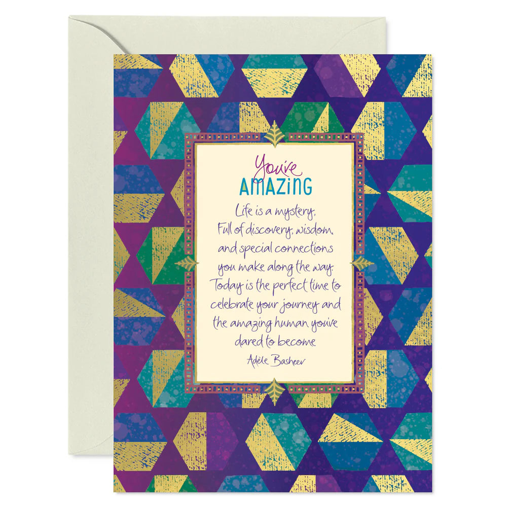 Intrinsic You're Amazing Greeting Card by Adele Basheer