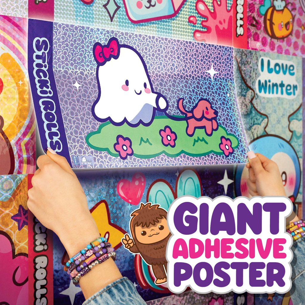 Sticki Rolls Jumbo Sticker Capsule Tube