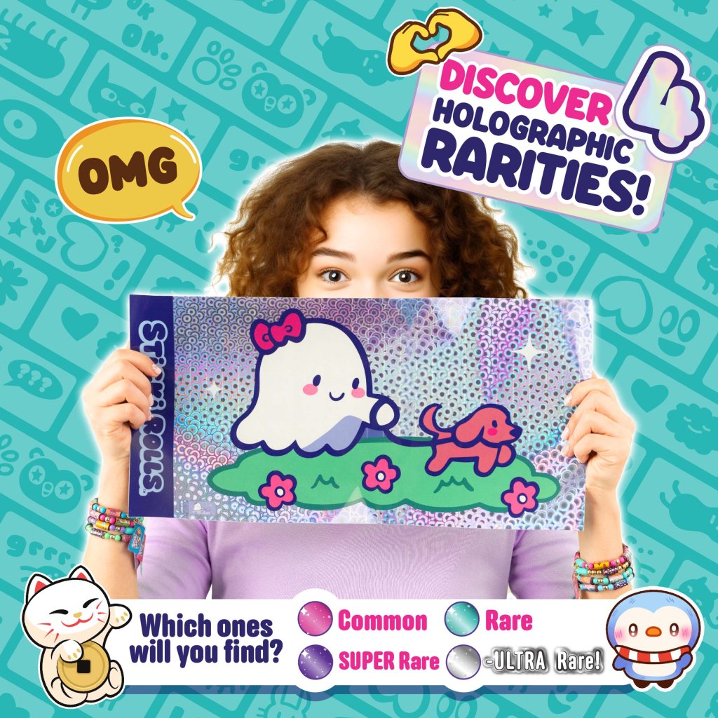 Sticki Rolls Jumbo Sticker Capsule Tube