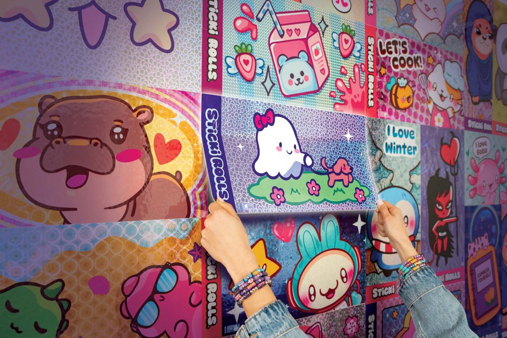 Sticki Rolls Jumbo Sticker Capsule Tube