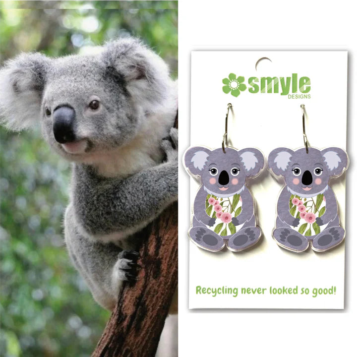 Koala Earrings by Smyle Designs