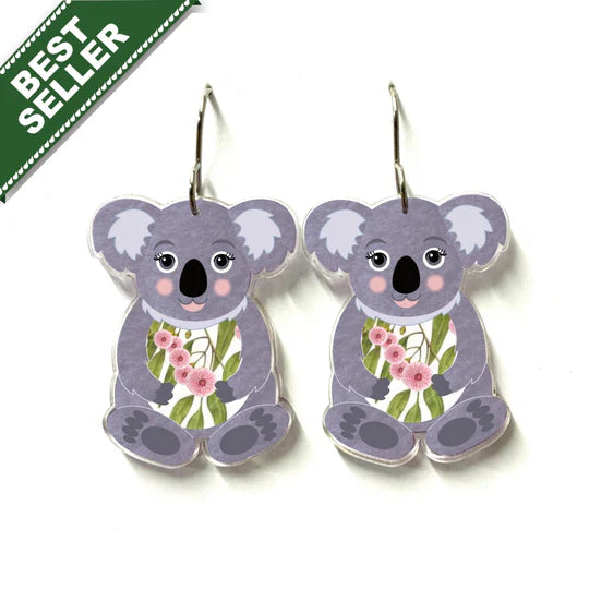 Koala Earrings by Smyle Designs