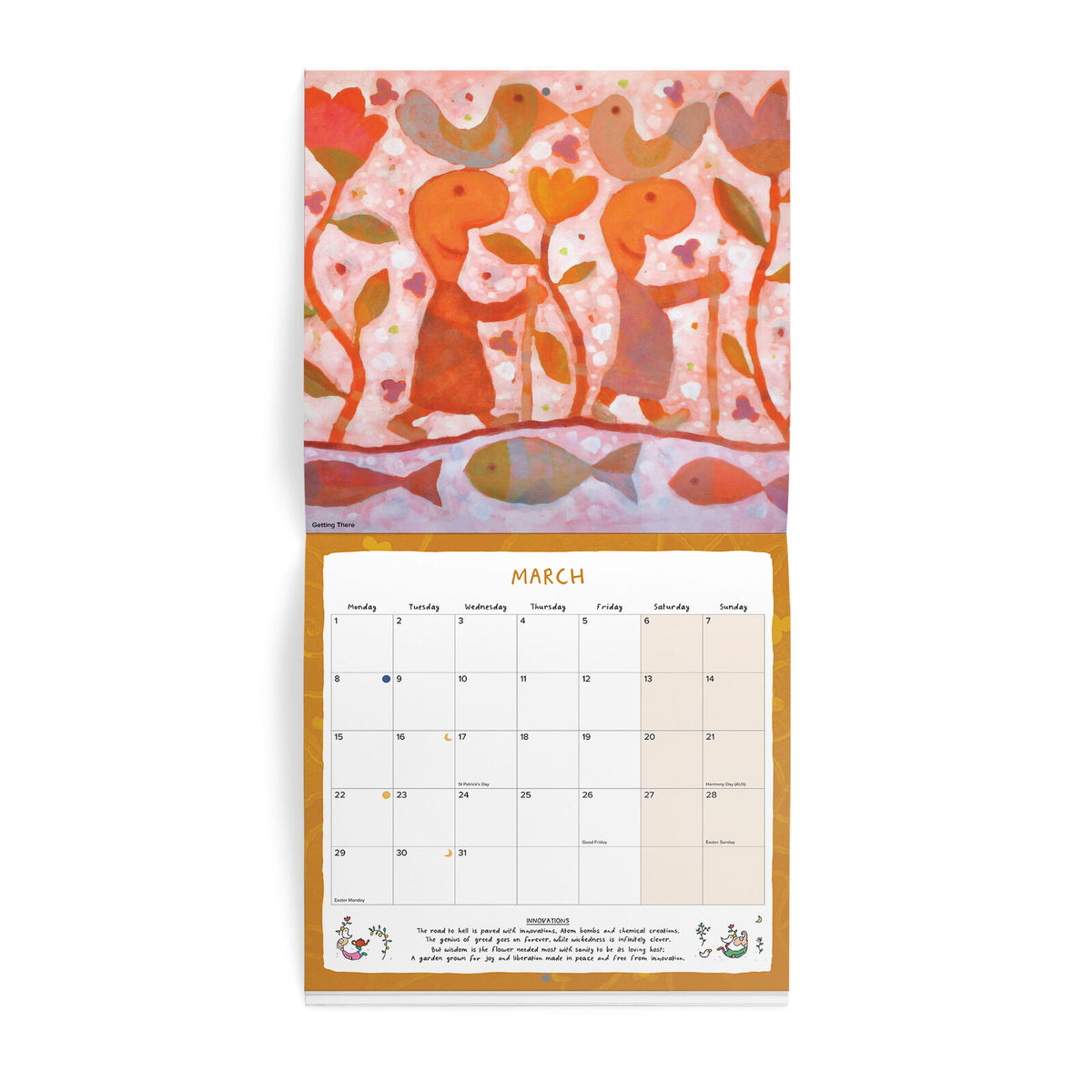 Leunig calendar 2027 year at a glance and important dates page