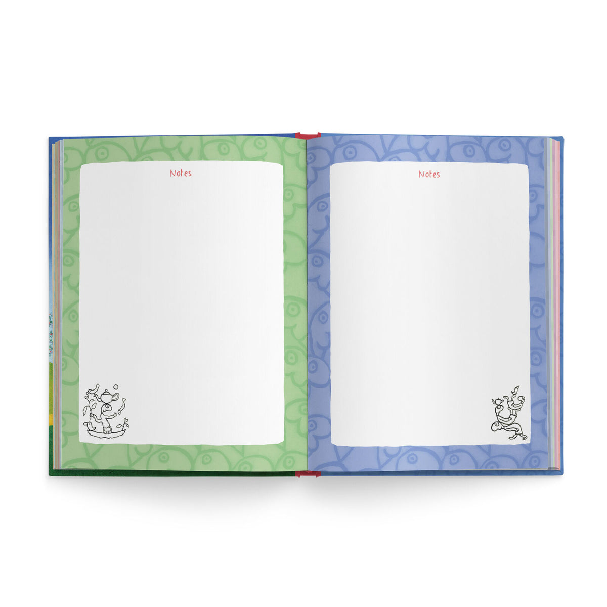 Open Leunig 2027 Diary showing the illustrated February monthly planner