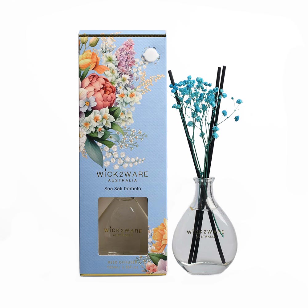 Wick 2 Ware Diffuser Dried Flower 100ml – Sea Salt Pomelo