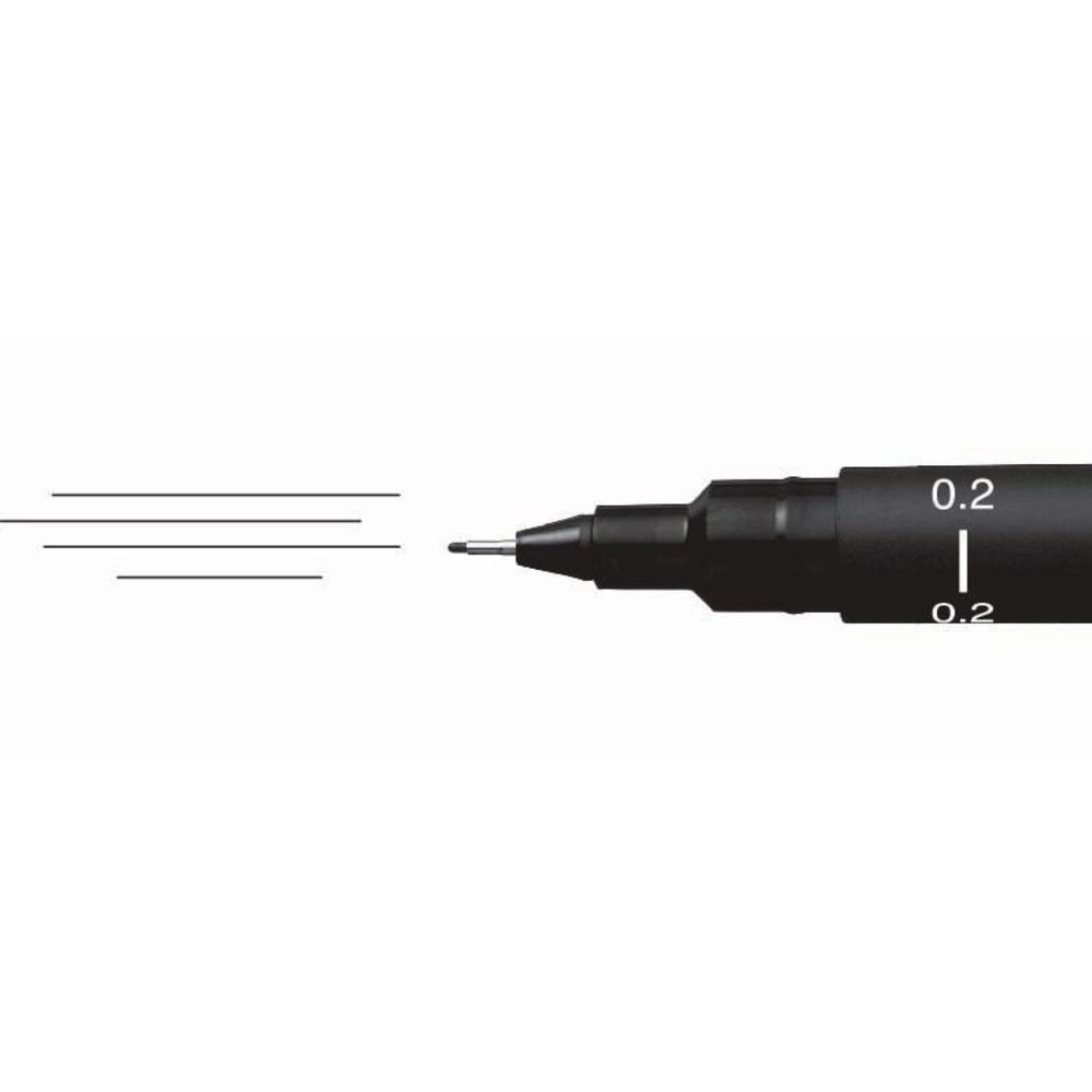 Uni-Ball Uni Pin Fineliner Black Tip Size 0.1 to 0.8