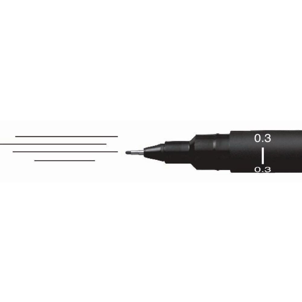 Uni-Ball Uni Pin Fineliner Black Tip Size 0.1 to 0.8
