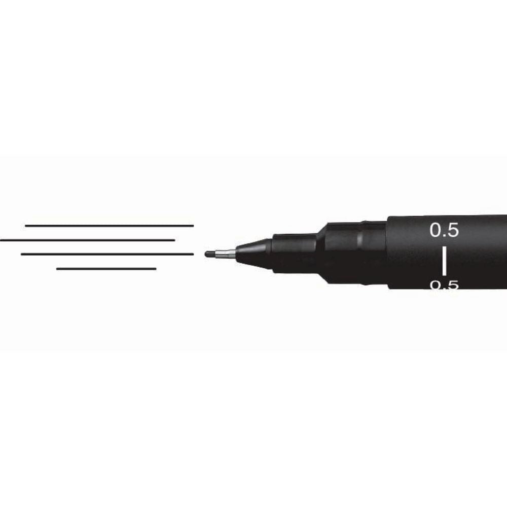 Uni-Ball Uni Pin Fineliner Black Tip Size 0.1 to 0.8