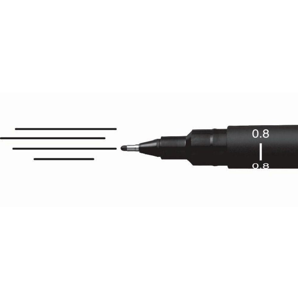 Uni-Ball Uni Pin Fineliner Black Tip Size 0.1 to 0.8