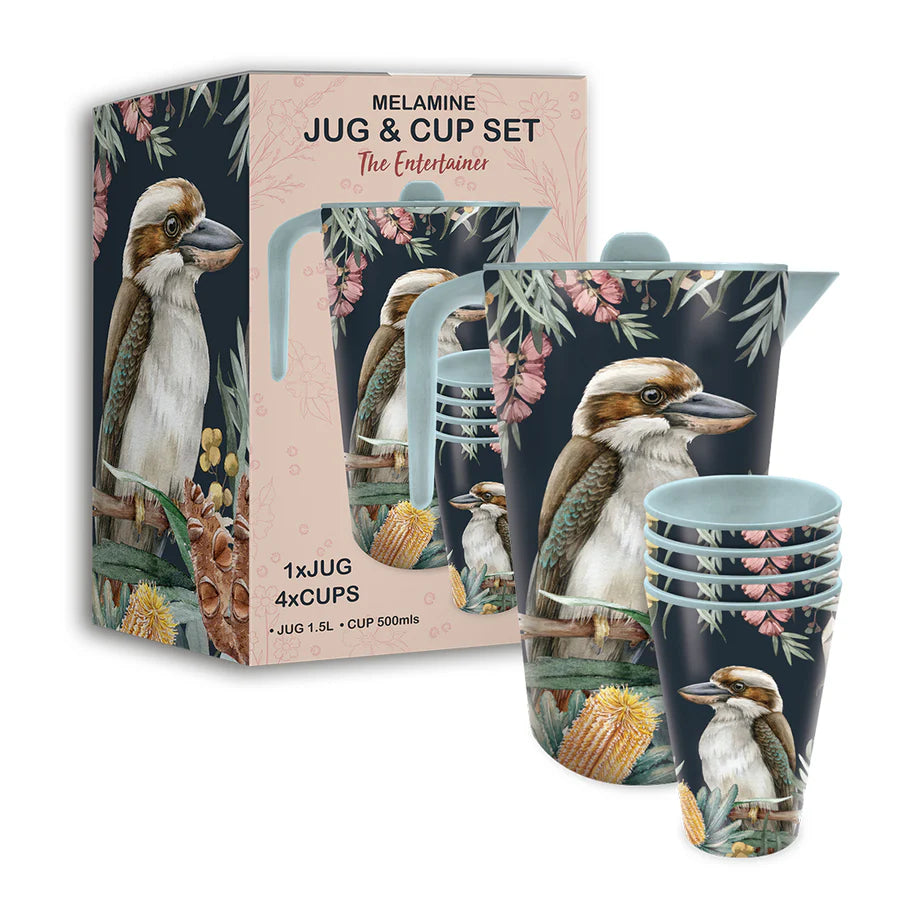 Lisa Pollock Melamine Jug & Cup Set – Bush Guardian Design