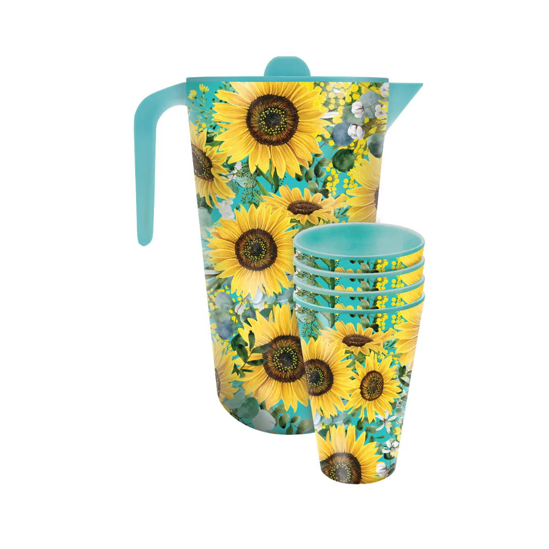Lisa Pollock Melamine Jug & Cup Set – Bee Sunny Design