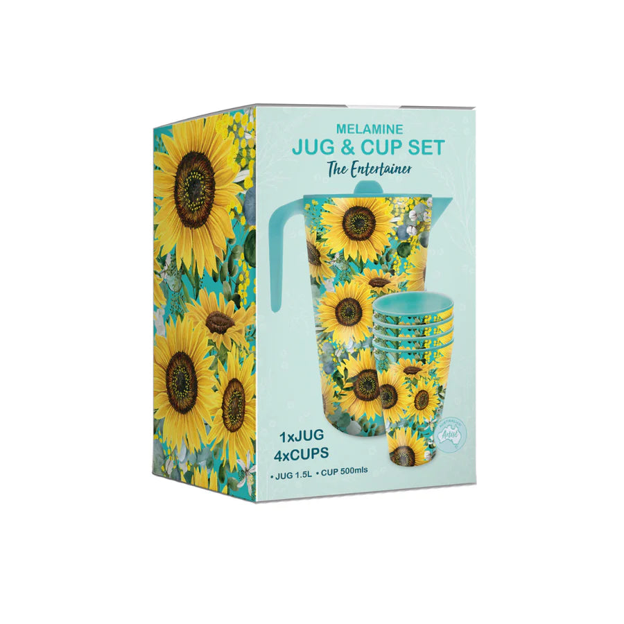 Lisa Pollock Melamine Jug & Cup Set – Bee Sunny Design