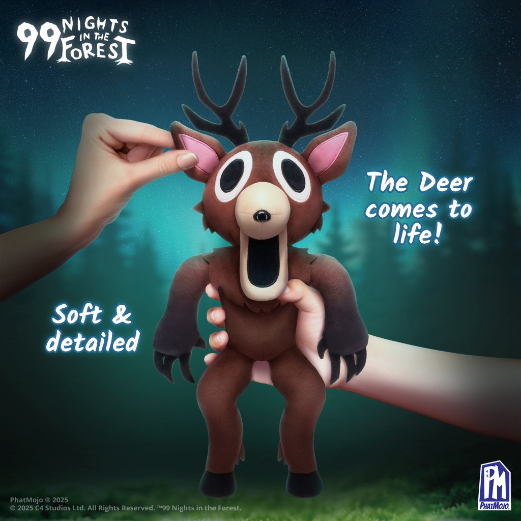 RoBlox 99 Nights in the Forest Deluxe Plush - The Deer with 1 DLC Code