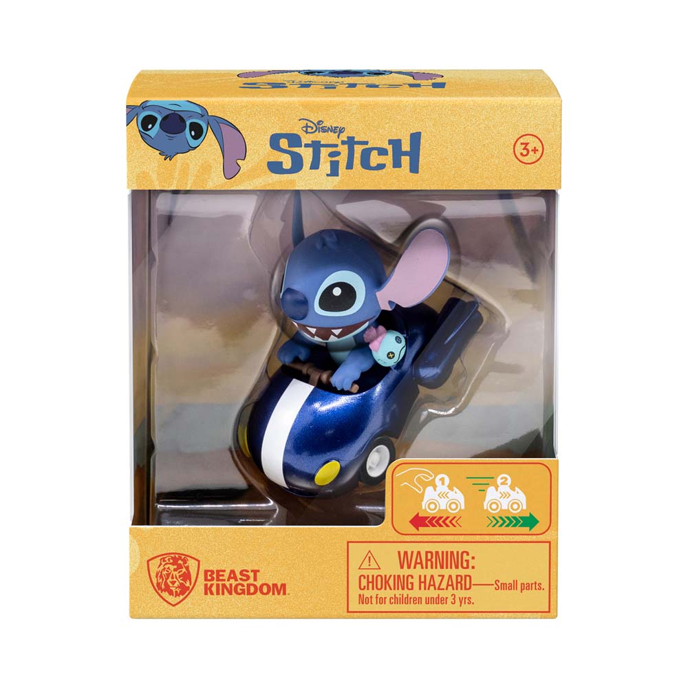 YuMe - Zoom Hero Stitch with Mini Pull Back Vehicles - Window Box - Assorted