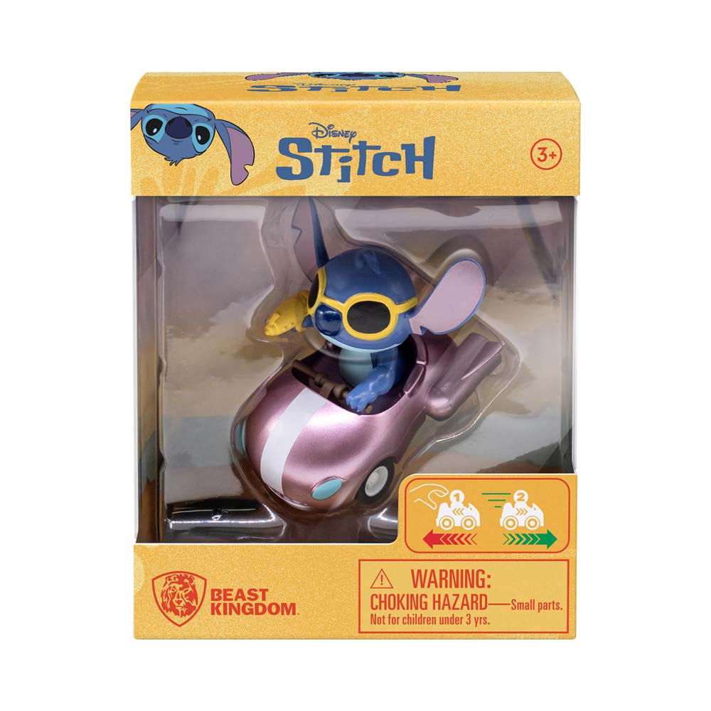 YuMe - Zoom Hero Stitch with Mini Pull Back Vehicles - Window Box - Assorted