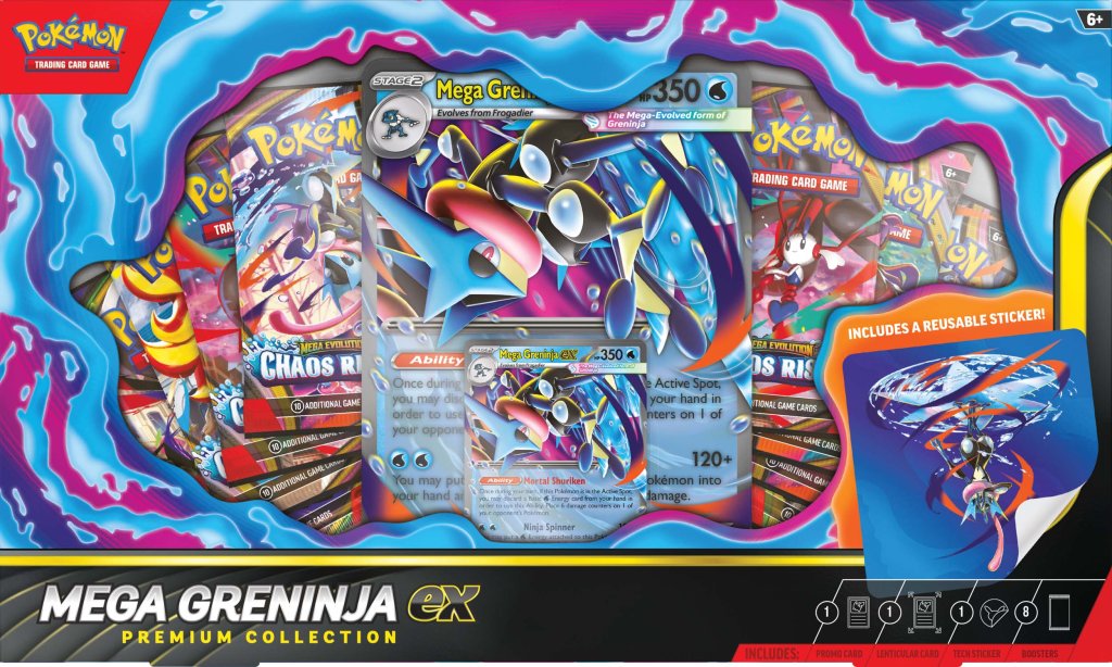 Pre-Order Pokémon TCG Mega Greninja ex Premium Collection