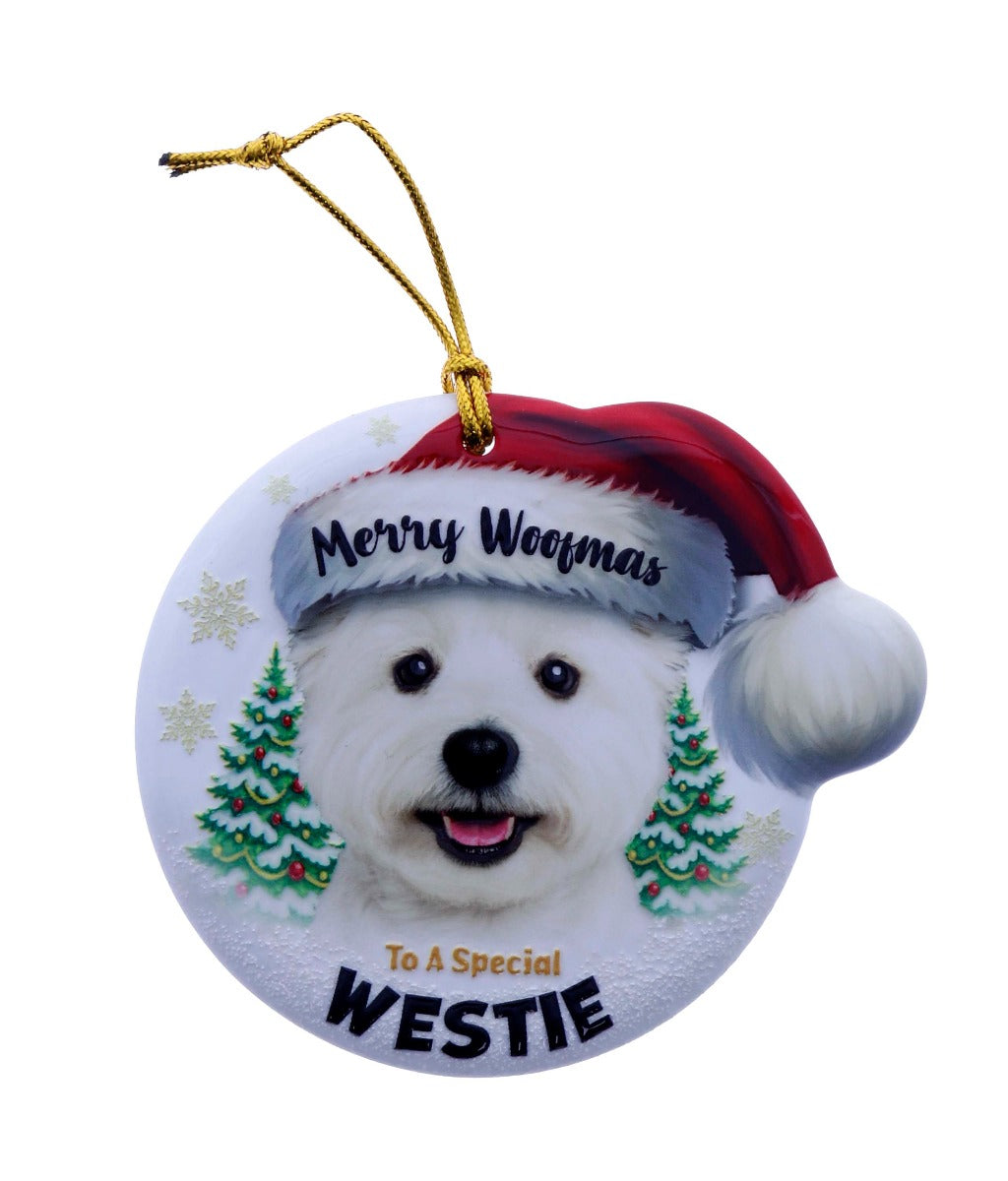 Christmas Sentiments Hanging Ceramic Pet Plaque