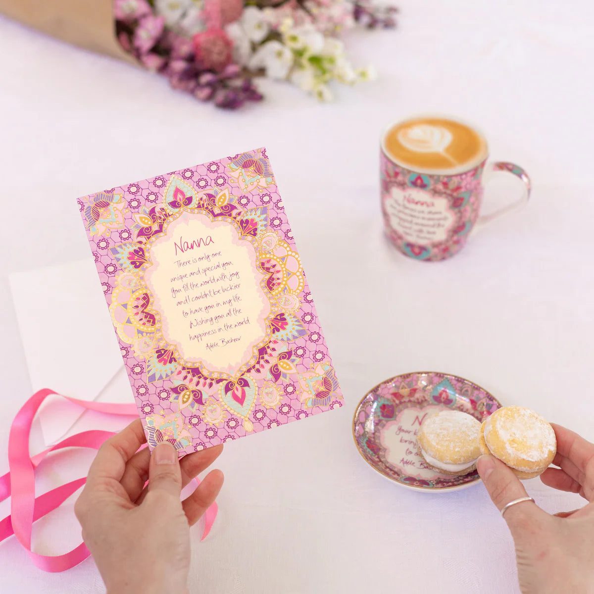 Intrinsic Nanna Greeting Card by Adele Basheer