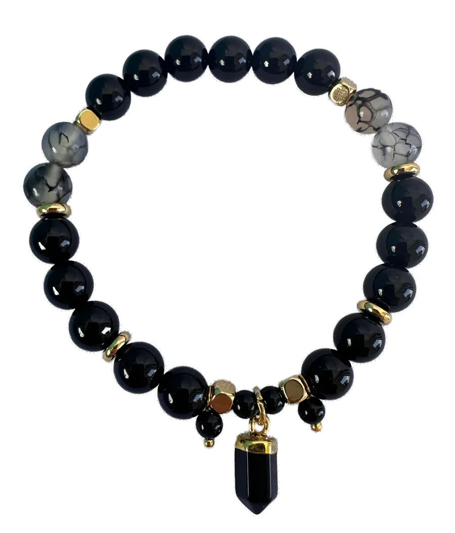 Black Onyx Crystal Bracelet