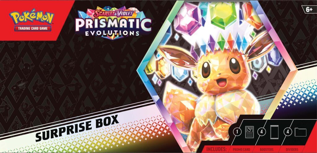 POKÉMON TCG Scarlet & Violet 8.5 Prismatic Evolutions Surprise Box