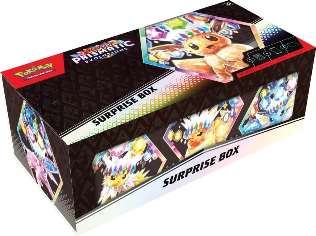 POKÉMON TCG Scarlet & Violet 8.5 Prismatic Evolutions Surprise Box