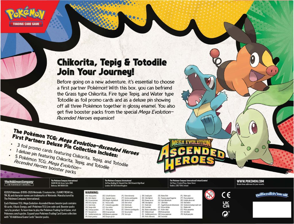Pre-Order Pokémon TCG: Mega Evolution— Ascended Heroes First Partners Deluxe Pin Collection